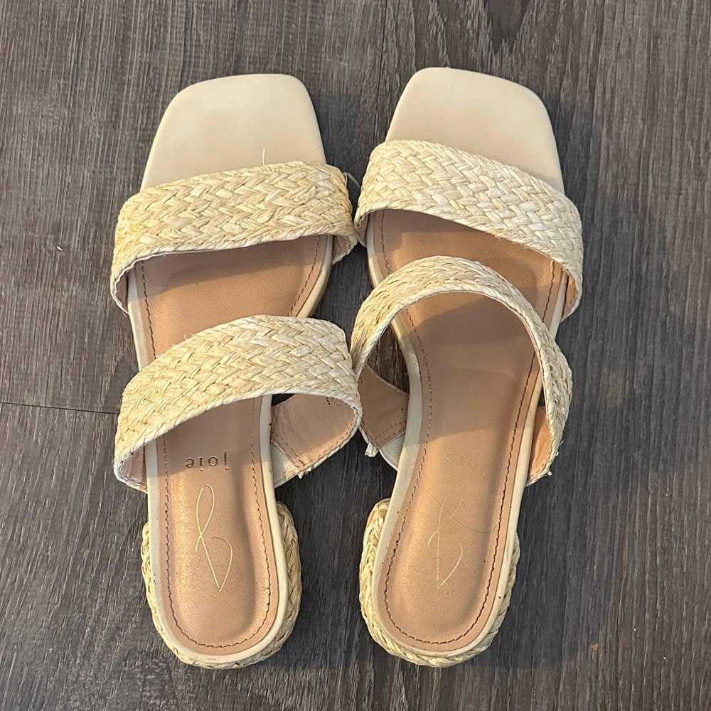 Joie Natural Woven Sandals - Picture 3 of 5